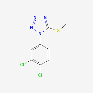 molecular formula C8H6Cl2N4S B8038978 1-(3,4-Dichlorophenyl)-5-(methylthio)-1H-tetrazole 