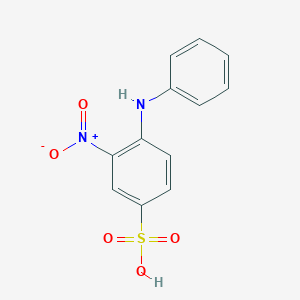 molecular formula C12H10N2O5S B8039010 4-Anilino-3-nitrobenzenesulfonic acid 