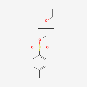 molecular formula C13H20O4S B8039083 2-Ethoxy-2-methylpropyl 4-methylbenzene-1-sulfonate 