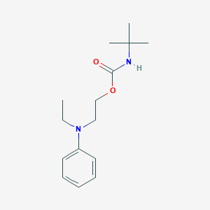 molecular formula C15H24N2O2 B8039099 2-(N-ethylanilino)ethyl N-tert-butylcarbamate 