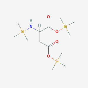 molecular formula C13H31NO4Si3 B8039144 Bis(trimethylsilyl) 2-[(trimethylsilyl)amino]succinate 