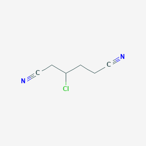 molecular formula C6H7ClN2 B8039175 3-Chlorohexanedinitrile 