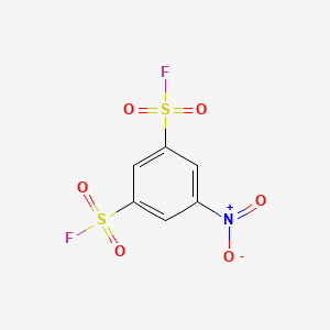 molecular formula C6H3F2NO6S2 B8039211 5-Nitrobenzene-1,3-disulfonyl fluoride 