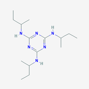 molecular formula C15H30N6 B8039236 2-N,4-N,6-N-tri(butan-2-yl)-1,3,5-triazine-2,4,6-triamine 