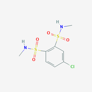 molecular formula C8H11ClN2O4S2 B8039262 4-Chloro-N1,N2-dimethyl-1,2-benzenedisulfonamide CAS No. 1089335-57-8