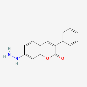 molecular formula C15H12N2O2 B8039275 3-Phenyl-7-hydrazinocoumarin 