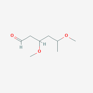 molecular formula C8H16O3 B8039293 3,5-Dimethoxyhexanal 