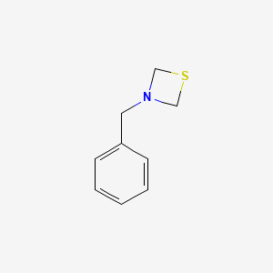 molecular formula C9H11NS B8039317 3-Benzyl-1,3-thiazetidine 