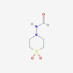 molecular formula C5H10N2O3S B8039323 N-(1,1-Dioxo-16-thiomorpholin-4-YL)-formamide 
