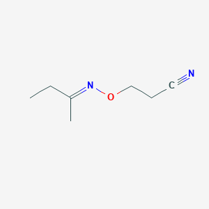 molecular formula C7H12N2O B8039343 3-[1-Methyl-prop-(E)-ylideneaminooxy]-propionitrile 