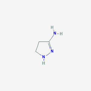 molecular formula C3H7N3 B8039351 4,5-dihydro-1H-pyrazol-3-amine 