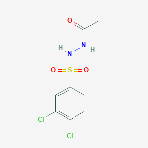 molecular formula C8H8Cl2N2O3S B8039356 N'-(3,4-dichlorophenyl)sulfonylacetohydrazide 