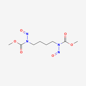 molecular formula C8H14N4O6 B8039365 Dimethyl butane-1,4-diylbis(nitrosocarbamate) CAS No. 40002-44-6