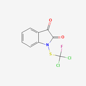 molecular formula C9H4Cl2FNO2S B8039415 1-[Dichloro(fluoro)methyl]sulfanylindole-2,3-dione 