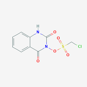 molecular formula C9H7ClN2O5S B8039465 (2,4-dioxo-1H-quinazolin-3-yl) chloromethanesulfonate 