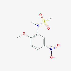 molecular formula C9H12N2O5S B8039506 N-(2-methoxy-5-nitrophenyl)-N-methylmethanesulfonamide 