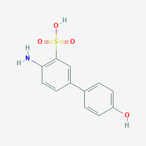 molecular formula C12H11NO4S B8039529 2-Amino-5-(4-hydroxyphenyl)benzenesulfonic acid 