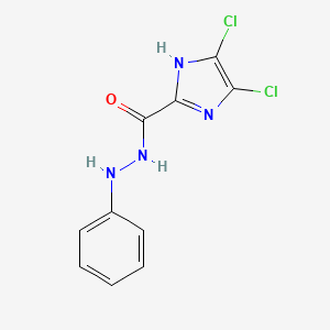 molecular formula C10H8Cl2N4O B8039565 4,5-dichloro-imidazole-2-carboxylic acid N'-phenyl-hydrazide 