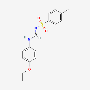 molecular formula C16H18N2O3S B8039571 N-(4-ethoxyphenyl)-N'-(4-methylphenyl)sulfonylmethanimidamide 