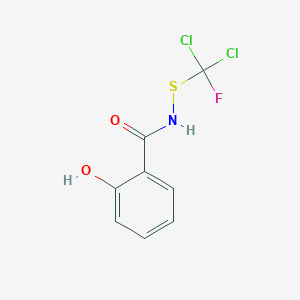 molecular formula C8H6Cl2FNO2S B8039582 N-[dichloro(fluoro)methyl]sulfanyl-2-hydroxybenzamide 