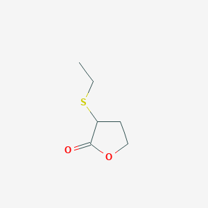 molecular formula C6H10O2S B8039613 2-Ethylmercaptobutyrolactone 