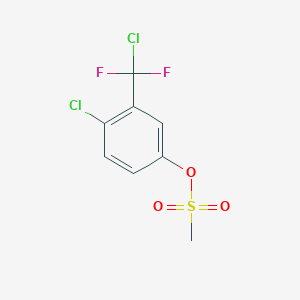 molecular formula C8H6Cl2F2O3S B8039620 [4-Chloro-3-[chloro(difluoro)methyl]phenyl] methanesulfonate 