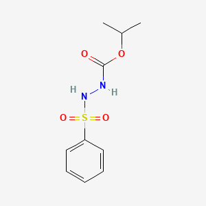 molecular formula C10H14N2O4S B8039626 Propan-2-yl 2-(benzenesulfonyl)hydrazine-1-carboxylate CAS No. 58358-59-1
