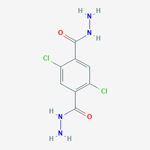 molecular formula C8H8Cl2N4O2 B8039649 2,5-Dichlorobenzene-1,4-dicarbohydrazide 