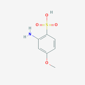 molecular formula C7H9NO4S B8039659 5-Methoxy-2-sulfoaniline 