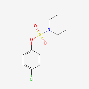 molecular formula C10H14ClNO3S B8039661 Diethylsulfamic acid 4-chlorophenyl ester 