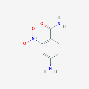 molecular formula C7H7N3O3 B8039701 4-Amino-2-nitrobenzamide 