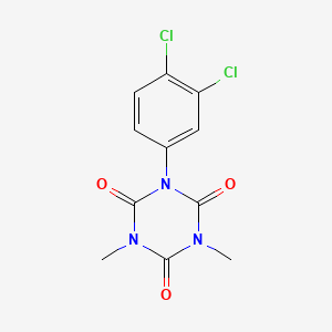 molecular formula C11H9Cl2N3O3 B8039711 1-(3,4-Dichlorophenyl)-3,5-dimethyl-1,3,5-triazinane-2,4,6-trione 