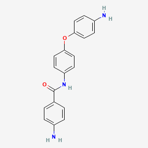 molecular formula C19H17N3O2 B8039716 4-Amino-N-[4-(4-aminophenoxy)phenyl]benzamide CAS No. 41370-80-3