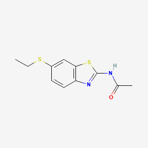 molecular formula C11H12N2OS2 B8039759 N-(6-ethylsulfanyl-1,3-benzothiazol-2-yl)acetamide 