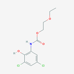 molecular formula C11H13Cl2NO4 B8039762 2-ethoxyethyl N-(3,5-dichloro-2-hydroxyphenyl)carbamate 
