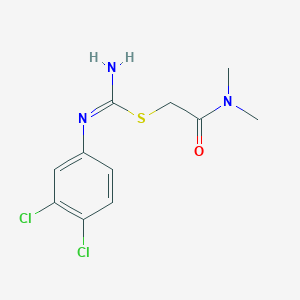 molecular formula C11H13Cl2N3OS B8039768 [2-(dimethylamino)-2-oxoethyl] N'-(3,4-dichlorophenyl)carbamimidothioate 