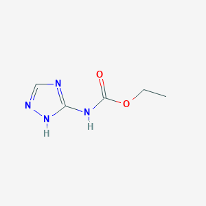 molecular formula C5H8N4O2 B8039850 (2H-[1,2,4]Triazol-3-YL)-carbamic acid ethyl ester 