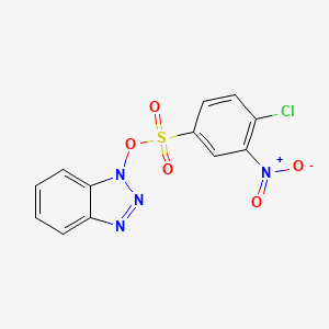 molecular formula C12H7ClN4O5S B8039856 Benzotriazol-1-yl 4-chloro-3-nitrobenzenesulfonate 