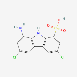 8-amino-3,6-dichloro-9H-carbazole-1-sulfonic acid