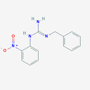 molecular formula C14H14N4O2 B8039877 2-Benzyl-1-(2-nitrophenyl)guanidine 