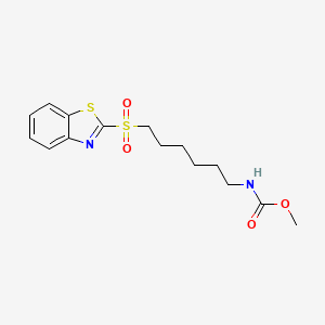 methyl N-[6-(1,3-benzothiazol-2-ylsulfonyl)hexyl]carbamate