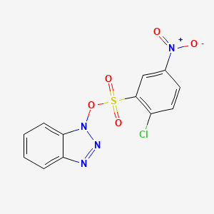 molecular formula C12H7ClN4O5S B8039886 Benzotriazol-1-yl 2-chloro-5-nitrobenzenesulfonate 