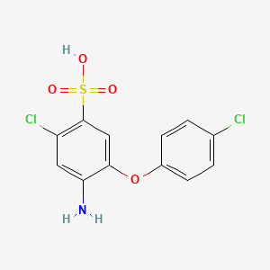 4-Amino-2-chloro-5-(4-chlorophenoxy)benzenesulfonic acid