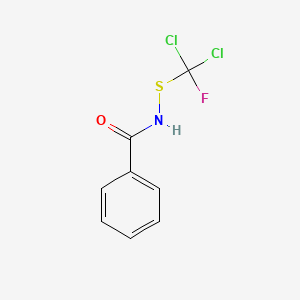 molecular formula C8H6Cl2FNOS B8039950 N-(Dichloro-fluoro-methylsulfanyl)-benzamide 