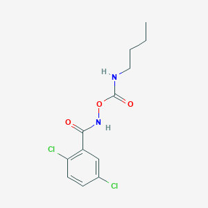 molecular formula C12H14Cl2N2O3 B8040069 [(2,5-dichlorobenzoyl)amino] N-butylcarbamate 
