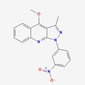 4-Methoxy-3-methyl-1-(3-nitrophenyl)pyrazolo[3,4-b]quinoline