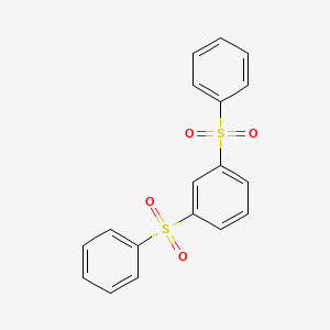 molecular formula C18H14O4S2 B8040077 [3-(Phenylsulfonyl)phenyl]phenyl sulfone 