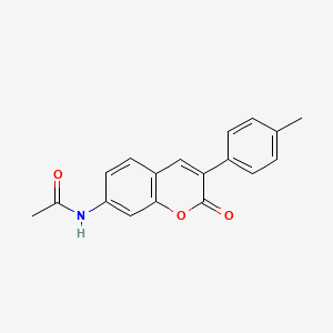 N-[3-(4-methylphenyl)-2-oxochromen-7-yl]acetamide