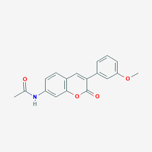 N-[3-(3-methoxyphenyl)-2-oxochromen-7-yl]acetamide
