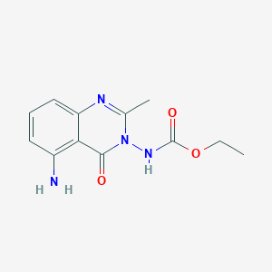 ethyl N-(5-amino-2-methyl-4-oxoquinazolin-3-yl)carbamate